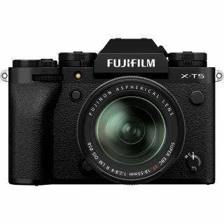 Aparat Foto Mirrorless Fujifilm X-T5 Body (Black) kit cu FUJIFILM XF 18-55mm f 2.8-4 R LM OIS