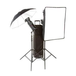 Bowens Kit Gemini 2 x 250C, Umbrela, Softbox 60X80 + kit transmiter+receiver