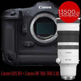 Canon EOS R3  Kit cu Canon RF 100-300 f 2.8 L - Aparat Foto Mirrorless Full Frame