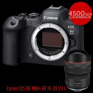 Canon EOS R6 Mark II - Kit cu Canon RF 10-20 f 4 - Aparat Foto Mirrorless Montura Canon RF