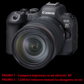 Canon EOS R6 Mark II - Kit cu RF 24-105mm f4 - Aparat Mirrorless Full Frame, 24.2MP, 6K