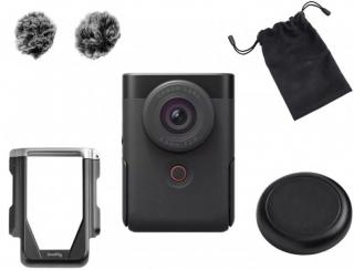 Canon PowerShot V10 - KIT AVANSAT VLOGGING - Camera video pentru creatorii de continut (negru)