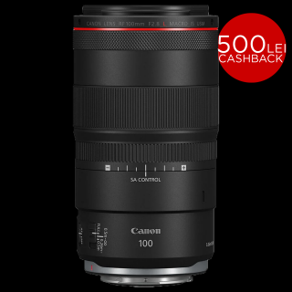 Canon RF 100mm f 2.8L Macro IS USM - obiectiv Mirrorless (4514C005AA)