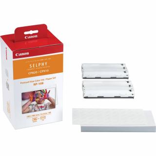 Canon RP-108 kit hartie si ribbon Canon Selphy CP910, CP1200, CP1300