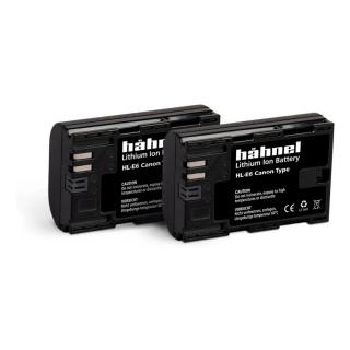 Hahnel HL-E6N , set 2 acumulatori replace tip Canon LP-E6 1650mAh