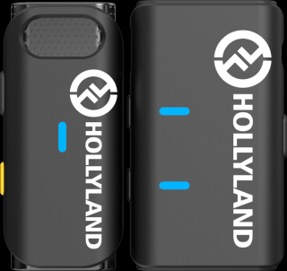 Hollyland Lark M1 Solo 1 persoana (fara carcasa de incarcare) - Kit microfon digital tip lavaliera  -  reportofon pentru camera si smartphone (2,4 GHz)