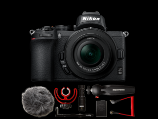 Nikon Z50 Kit cu Nikon NIKKOR Z DX 16-50mm f 3.5-6.3 VR -   VLOGGER KIT -  Aparat Foto Mirrorless Montura Z