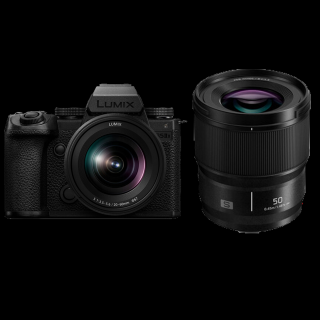 Panasonic Lumix S5II X (DC-S5M2XW) Dublu kit cu S 20-60mm f 3.5-5.6 + S 50mmF 1.8