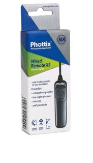 Phottix N8 , telecomanda pe fir de 1m pt Nikon D4, D3 x-s, D800, D800E, D700, D300 s, D810, D850