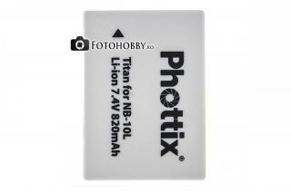Phottix NB-10L , acumullator foto pentru Canon G1X, G15, SX40, SX50