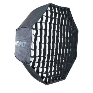 Phottix softbox octogonal tip umbrela Pro Easy-up HD 80cm  cu grid - pentru blitz extern