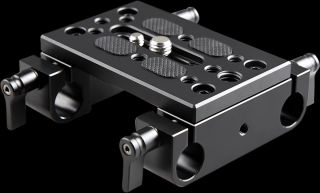 SmallRig 1775 Mounting Plate w  15mm Rod Clamps