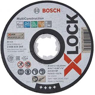 Disc X-LOCK Multi Material 115x1x22,23 pentru taieturi drepte ACS 60 V BF