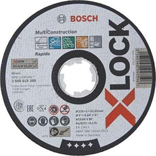 Disc X-LOCK Multi Material 125x1x22,23 pentru taieturi drepte ACS 60 V BF