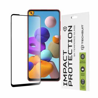 Folie sticla Full Glue 111D pentru Samsung Galaxy A21s, Negru