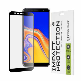 Folie sticla Full Glue 111D pentru Samsung Galaxy J4 Plus (2018)   J6 Plus (2018), Negru