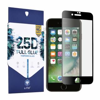 Folie sticla iPhone 7   8   SE 2 (2020), Lito Full Glue Full Screen, Negru