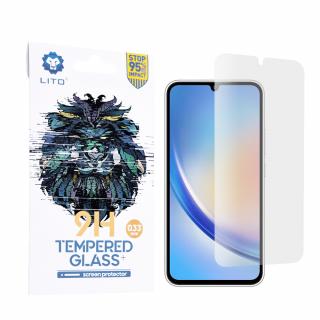 Folie sticla Samsung Galaxy A34 5G, Lito Tempered Glass, Transparenta