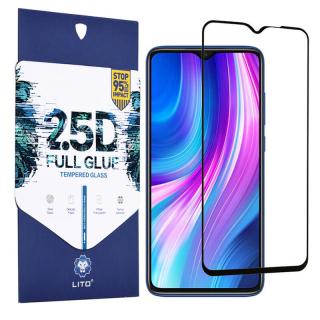 Folie sticla Xiaomi Redmi 9A   9C, Lito Full Glue Full Screen, Negru