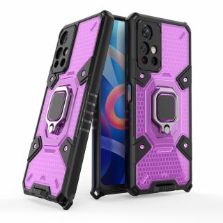 Husa antisoc Xiaomi Poco M4 Pro 5G, Honeycomb Armor, Rose Violet