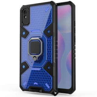 Husa antisoc Xiaomi Redmi 9A, Honeycomb Armor, Albastru