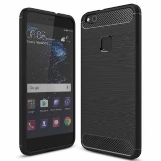 Husa Carbon Silicone pentru Huawei P10 Lite, Negru