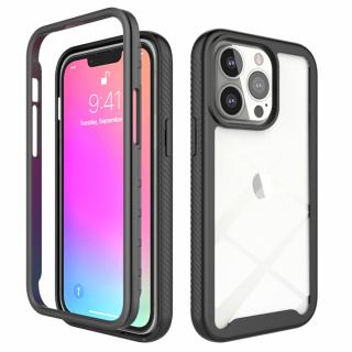 Husa Defense 360 + folie protectie pentru iPhone 13 Pro Max, Negru