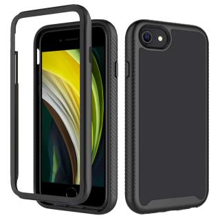 Husa Defense 360 + folie protectie pentru iPhone 6   7   8, Negru