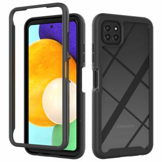 Husa Defense 360 + folie protectie pentru Samsung Galaxy A22 5G, Negru