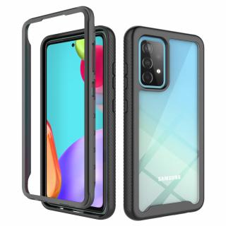 Husa Defense 360 + folie protectie pentru Samsung Galaxy A72 4G, Negru