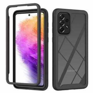 Husa Defense 360 + folie protectie pentru Samsung Galaxy A73 5G, Negru