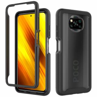 Husa Defense 360 + folie protectie pentru Xiaomi Poco X3 NFC, Negru