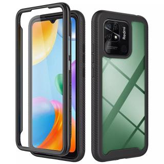 Husa Defense 360 + folie protectie pentru Xiaomi Redmi 10C, Negru