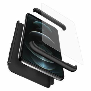 Husa GKK 360 + folie protectie pentru Iphone 12 Pro, Negru