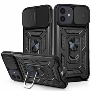 Husa iPhone 12   12 Pro cu protectie camera Techsuit CamShield Series, Negru