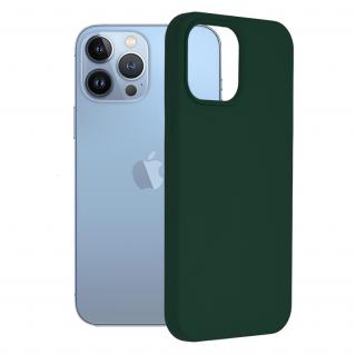 Husa iPhone 13 Pro Max, Soft Edge Silicone, Dark Green