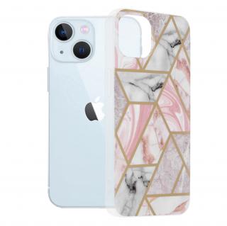 Husa iPhone 13, Techsuit Marble Series, Pink Hex