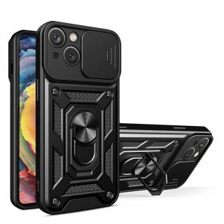 Husa iPhone 14 cu protectie camera Techsuit CamShield Series, Negru