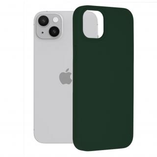 Husa iPhone 14 Plus, Soft Edge Silicone, Dark Green