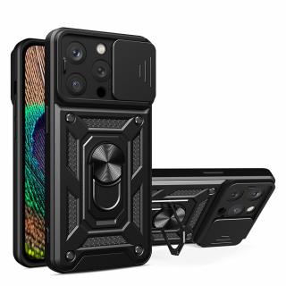 Husa iPhone 14 Pro cu protectie camera Techsuit CamShield Series, Negru