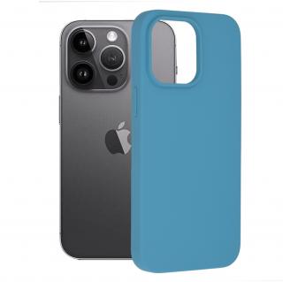 Husa iPhone 14 Pro Max, Soft Edge Silicone, Denim Blue