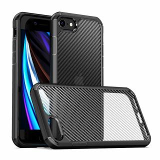 Husa iPhone 7   8   SE 2 (2020)   SE 3 (2022), Techsuit CarbonFuse, Negru