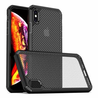 Husa iPhone X   XS, Techsuit CarbonFuse, Negru