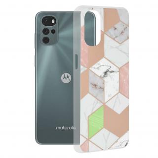 Husa Motorola Moto G22, Techsuit Marble Series, Purple Hex