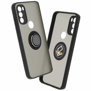 Husa Motorola Moto G71 5G cu inel suport stand magnetic, Negru