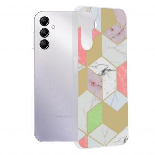 Husa Samsung Galaxy A14 4G   A14 5G, Techsuit Marble Series, Purple Hex