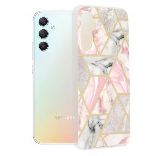 Husa Samsung Galaxy A34 5G, Techsuit Marble Series, Pink Hex