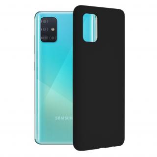 Husa Samsung Galaxy A51, Soft Edge Silicone, Negru