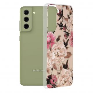 Husa Samsung Galaxy S21 FE, Techsuit Marble Series, Mary Berry Nude