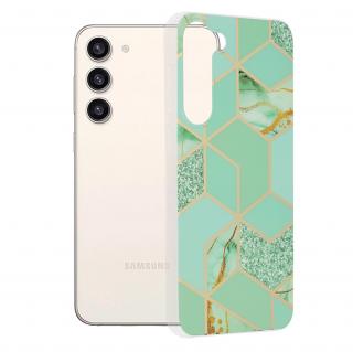 Husa Samsung Galaxy S23 Plus, Techsuit Marble Series, Green Hex